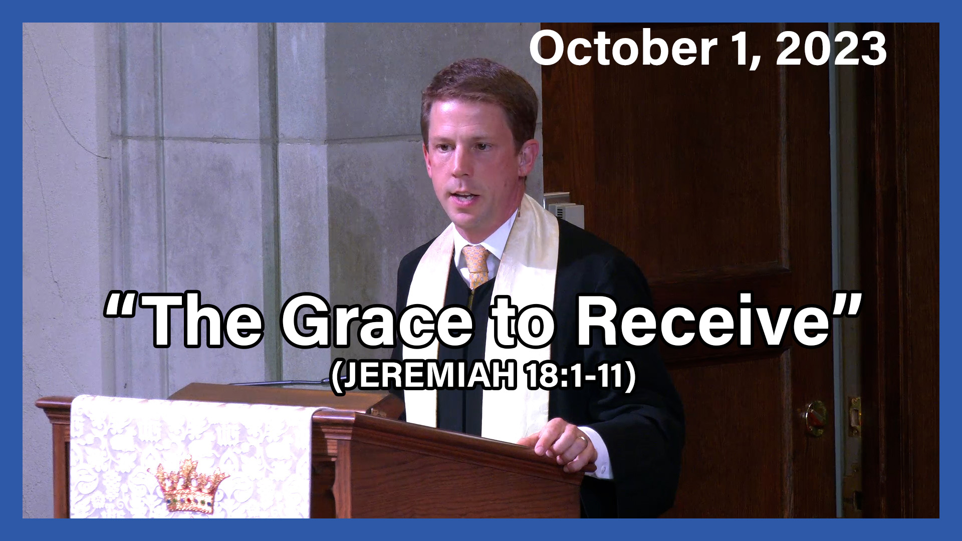 October 1 - The Grace to Receive